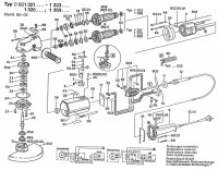 Bosch 0 601 321 003  Angle Grinder 220 V / Eu Spare Parts